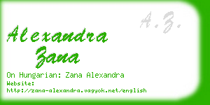 alexandra zana business card